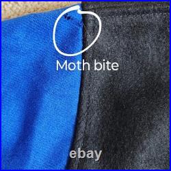 Rare VTG Space Jam Jacket Mens Large Black Blue Wool Warner Bros WB Movie 90s