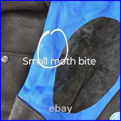 Rare VTG Space Jam Jacket Mens Large Black Blue Wool Warner Bros WB Movie 90s