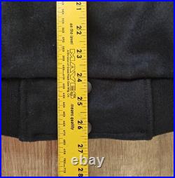 Rare VTG Space Jam Jacket Mens Large Black Blue Wool Warner Bros WB Movie 90s