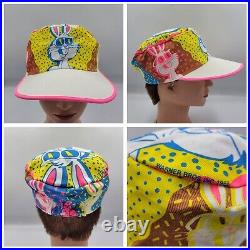 Rare Vintage 1988 Warner Bros Bugs A Delic Bunny Painters Hat Psychedelic Trippy