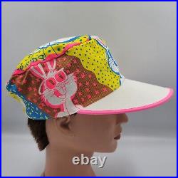 Rare Vintage 1988 Warner Bros Bugs A Delic Bunny Painters Hat Psychedelic Trippy