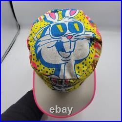 Rare Vintage 1988 Warner Bros Bugs A Delic Bunny Painters Hat Psychedelic Trippy