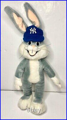 Rare Vintage 1991 New York Yankees Bugs Bunny Plush- Warner Bros- MLB Baseball