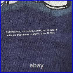 Rare Vintage 1996 Animaniacs Warner Bros Alien Encounter T-shirt size L
