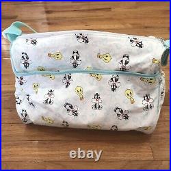 Rare Vintage 1997 Baby Looney Tunes Diaper Bag Purse Tweety Sylvester