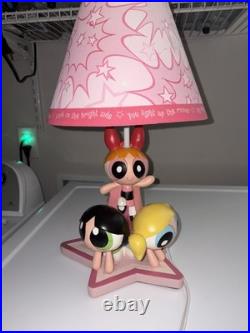 Rare Vintage 2000's Warner Bros / Brothers Studio Exclusive Powerpuff Girls Lamp