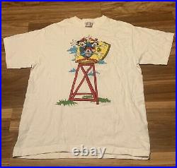 Rare Vintage 90s Animaniacs 1993 Graphic T Shirt Size Large Warner Bros WB READ