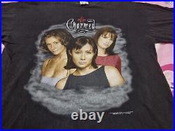 Rare Vintage 90s Charmed T Shirt 1999 TV Series Sitcom Warner Bros size XL