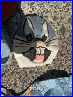 Rare Vintage Bugs Bunny Halloween Costume No Box Warner Bros. Face Cloth