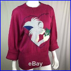 Rare Vintage Iceberg J. C. De Castelbajac Pink Tom & Jerry Warner Bros Sweater