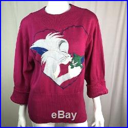 Rare Vintage Iceberg J. C. De Castelbajac Pink Tom & Jerry Warner Bros Sweater