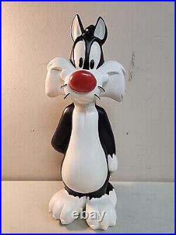 Rare Vintage Large Collectable Sylvester & Tweety Looney Tunes Statue Warner Bro