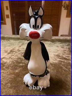 Rare Vintage Large Collectable Sylvester & Tweety Looney Tunes Statue Warner Bro