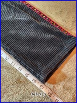 Rare Vintage Looney Tunes 1998 Y2K Warner Bros Kid's Size 7 Corduroy Overalls