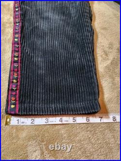 Rare Vintage Looney Tunes 1998 Y2K Warner Bros Kid's Size 7 Corduroy Overalls