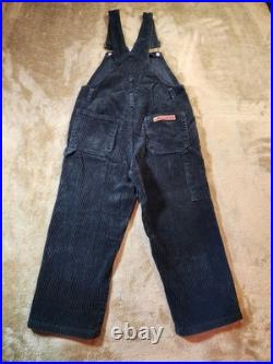 Rare Vintage Looney Tunes 1998 Y2K Warner Bros Kid's Size 7 Corduroy Overalls