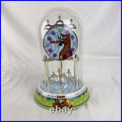 Rare Vintage Scooby-Doo WB Hanna Barbera Mantel Clock With Glass Dome Works