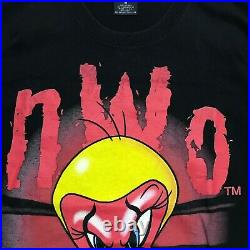Rare Vintage Tweety Kane X. N. W. O Single Stitch Tshirt Size M /WWE, WWF