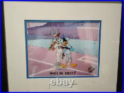 Rare Vintage Warner Bros FRIZ FRELENG Hand Signed Movie Cel Bugs Bunny Daffy