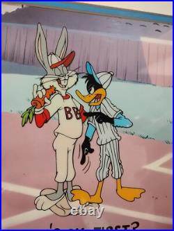 Rare Vintage Warner Bros FRIZ FRELENG Hand Signed Movie Cel Bugs Bunny Daffy