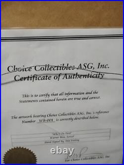 Rare Vintage Warner Bros FRIZ FRELENG Hand Signed Movie Cel Bugs Bunny Daffy