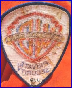Rare Vintage Warner Bros Movie Picture Studio Security /Police Badge / Patch