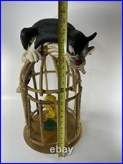 Rare Vintage Warner Bros Sylvester & Tweety in Bamboo Bird Cage 22 PICKUP LI NY