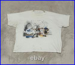 Rare Vintage Warner Bros X Seattle Mariners Taz Looney Tunes Jostens Shirt XXL