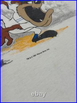 Rare Vintage Warner Bros X Seattle Mariners Taz Looney Tunes Jostens Shirt XXL