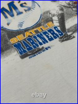 Rare Vintage Warner Bros X Seattle Mariners Taz Looney Tunes Jostens Shirt XXL