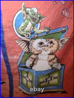 Rare? Vtg 1984 Gizmo Gremlins Movie Blanket Warner Bros 80s See Photos 78X90