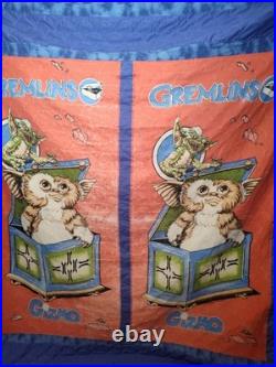 Rare? Vtg 1984 Gizmo Gremlins Movie Blanket Warner Bros 80s See Photos 78X90