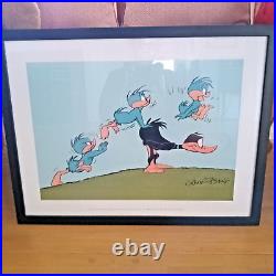 Rare Vtg Chuck Jones Signed Artwork Daffy Duck Warner Bros for Children's Center