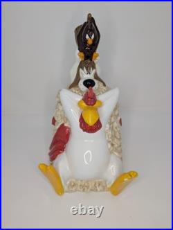 Rare Vtg. Foghorn Henry Hawk Cookie Jar. Warner Bros Studio. Looney Tunes 1996