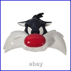 Rare Vtg Sylvester Cat Wall Mask Head Bust 1994 Warner Bros Ceramic Looney Tunes