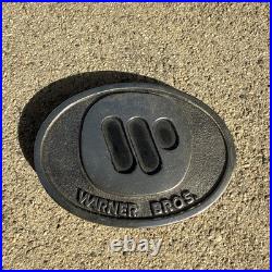 Rare Warner Bros 72 Logo TV Movie Film Studio Music Group Vintage Belt Buckle