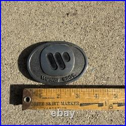 Rare Warner Bros 72 Logo TV Movie Film Studio Music Group Vintage Belt Buckle