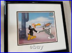 Rare Warner Bros Animation Cel Bugs Bunny & Beaky Limited Edition Animation