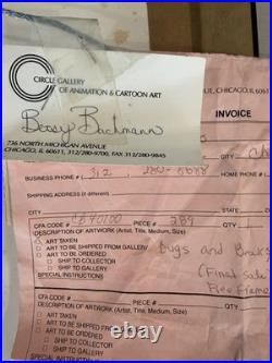 Rare Warner Bros Animation Cel Bugs Bunny & Beaky Limited Edition Animation