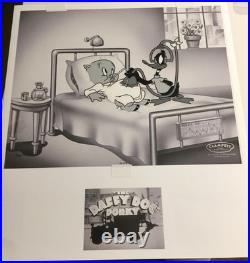 Rare Warner Bros Daffy Doc Cel #1/100 Hand-Painted Looney Tunes COA