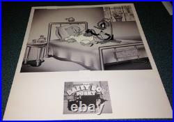 Rare Warner Bros Daffy Doc Cel #1/100 Hand-Painted Looney Tunes COA