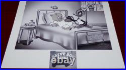 Rare Warner Bros Daffy Doc Cel #1/100 Hand-Painted Looney Tunes COA