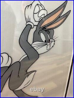 Rare Warner Bros Looney Tunes Bugs Bunny Sericel Art