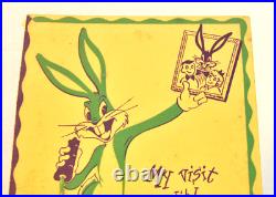 Rare Warner Bros My Visit with Bugs Bunny & Photo 1950 Vintage Ephemera Rare Warner Bros My Visit with Bugs Bunny & Photo 1950 Vintage Ephemera