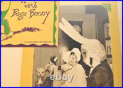 Rare Warner Bros My Visit with Bugs Bunny & Photo 1950 Vintage Ephemera Rare Warner Bros My Visit with Bugs Bunny & Photo 1950 Vintage Ephemera