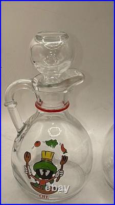Rare Warner Bros Oil Vinegar Cruet Set Marvin the Martian 2pc Vintage unused