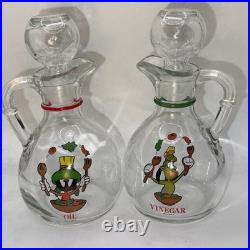 Rare Warner Bros Oil Vinegar Cruet Set Marvin the Martian 2pc Vintage unused