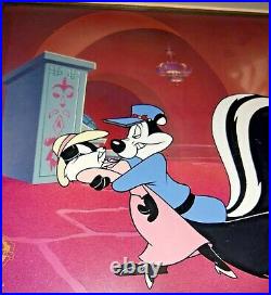 Rare Warner Bros Pepe Le Pew Kitty Sylvester Carrotblanca Limited Edition Cel