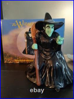 Rare Warner Bros Studio Wizard Of Oz Wicked Witch Collector Cookie Jar In Box