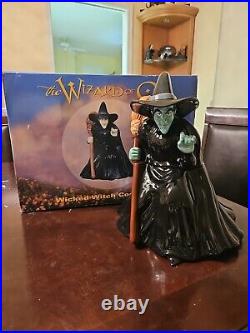 Rare Warner Bros Studio Wizard Of Oz Wicked Witch Collector Cookie Jar In Box